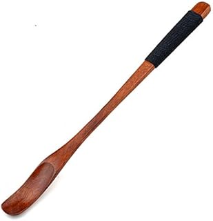 Yuxahiugsz Posate Acciaio Inox Cucchiaino da caffè in legno lungo cucchiaino di legno recuperabile legno stirante di caffè zucchero cucchiaino da tè cucchiaio miele bastone miscelazione cucchiaio caff
