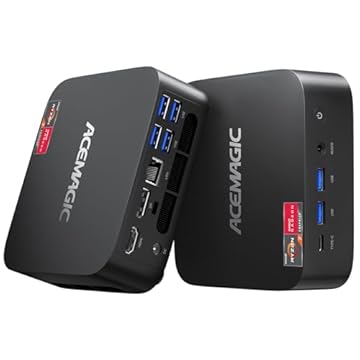 [Mini PC para jogos de LAN dupla] Mini PC AMD Ryzen 7 5800U (8C/16T, até 4,4 Ghz) 16GB DDR4 512GB NVMe SSD Mini Computadores Windows 11 Pro, tela tripla 4K Mini Desktop WiFi6/Bluetooth/Dual Channel