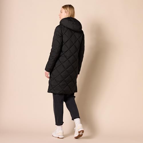 Amazon Essentials Women's Puffer Jacket, Heavyweight Diamond Quilted Knee Length Winter Coat3