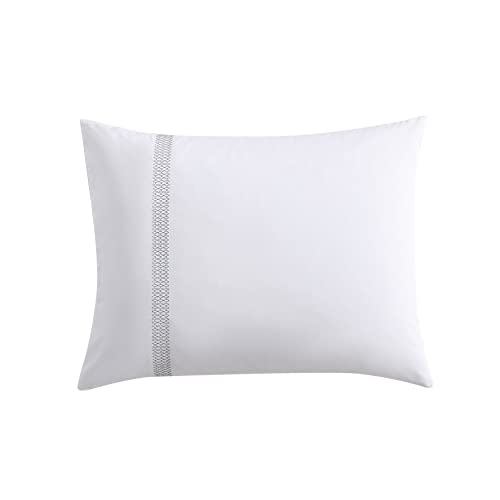 Vera Wang USHSFX1240440 King Duvet Cover Set, Designer Cotton Bedding Set, Includes Matching Shams With Bonus Euro Shams & Throw Pillow Covers  thumb #7