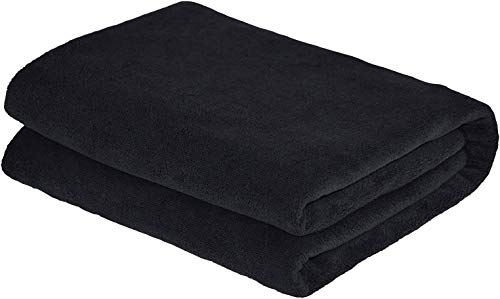Extra Large Oversized Bath Towels,100% Cotton Turkish Towels, Maximum Softness and Absorbency Black Bath Sheet, Heavy Weight 1000 Grams 35 Ounces (40x80) (Pack of 1)