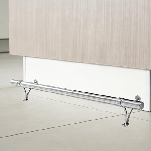 Repose-pied de bar doré 79cm avec fixations sous comptoir