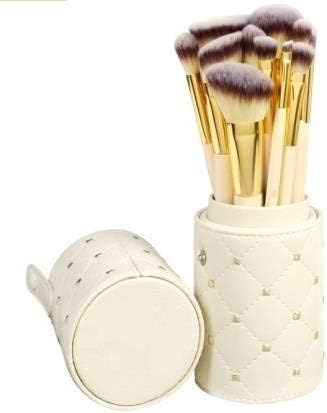 Soft Bristles Makeup Brushes - Brown, Pack of 12