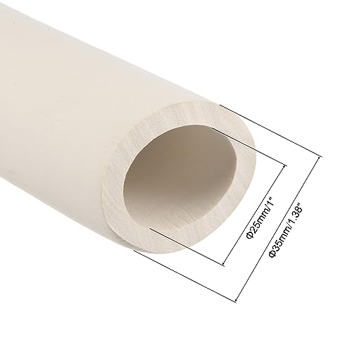 Image of uxcell Foam Tubing for Handle Grip Support, 25mm ID 35mm OD 1m Length White