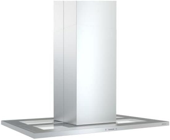 Underside view of the Zephyr Modena range hood showing the removable mesh grease filters