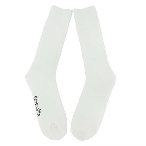 BambooMN Men's Extra Thick Superior Wicking Bamboo Fiber Socks - 4 Pair Value Pack3