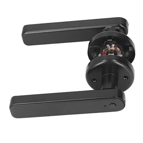 Eujgoov Serratura per Porta Singola Intelligente con Impronta Digitale e Riga Password Elettronica (Nero)