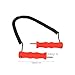 Yuecoom Ice Awls,Ice Fishing Safety Picks,Stainless Steel Ice Picks Kit,Handle Hanging Ice Breaking Pick for Ice Skating Skiing Fishing,Black-Red