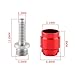 Sanmum 1 Set Bicycle Olive Head Kit Hydraulic Disc Brake Oil Needle, for Stealth-A-Majig Quick Release Hydraulic Disc Brake (Red)