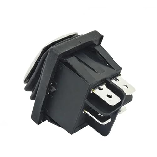 Interrupteur KCD4 acier inox pour panneau de commande de machine outil 220V 16A - 5