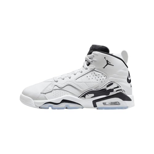 Nike Jordan MVP Big Kids Shoes Size-6.5, White/Black-off Noir