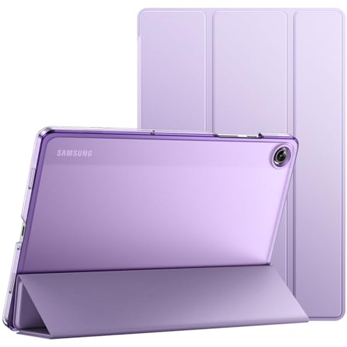 Image of JETech Cover Case for Samsung Galaxy Tab A9+ / A9 Plus 11-Inch 2023, Slim Translucent Back Tri-Fold Folio Stand Protective Tablet Cover, Auto Wake /Sleep (Light Purple)