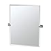 Gatco 4059S Elevate Frameless Rectangle Mirror, Chrome, 31.5