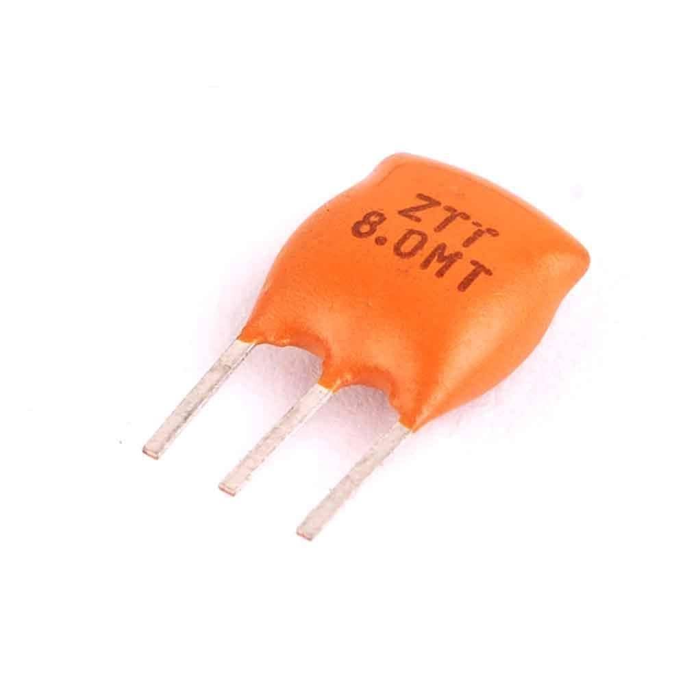 10PCS 8.000MHZ 8MHZ 8.000M 8M 3P DIP-3 Ceramic Crystal