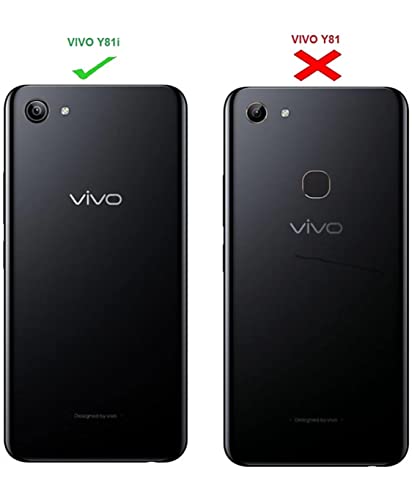Image of Mobile Back Cover Case for Vivo Y81i (Silicone Case|CameraProtection|Black SC1510)