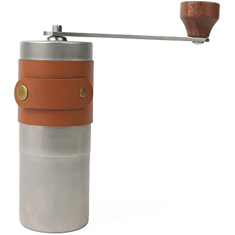 Zalnuuk Kaffeemühle, Mini Edelstahl Manuelle Kaffeemühle Cover