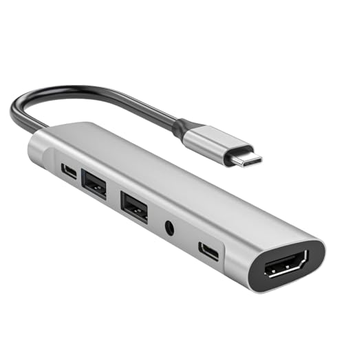 Adaptateur multiport 6 en 1 pour étendre l'écran de votre PC portable