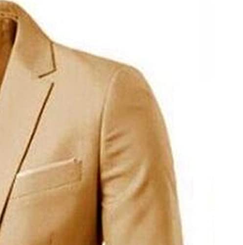 Maiyifu-GJ Elegant and Timeless Men's Tuxedo Suit - 3-Pieces, Slim-Fit Solid Color Jacket, Vest, and Pants4