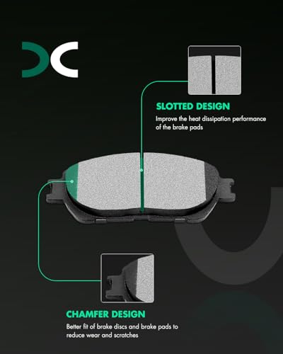 Image of SCITOO D906 D885 Front Rear Ceramic Brake Pads Sets Fit For Lexus ES300 2002-2003,For Lexus ES330 2004-2006,For Toyota Camry 2005-2006