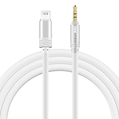 SIQIWO Cable Auxiliar Coche iPhone 2M, Adaptador Lightning a Jack 3.5mm Macho,Cable Jack...