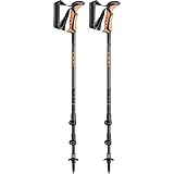 LEKI Khumbu AS Stöcke, Dark Anthracite-orange-Black, 110-145cm