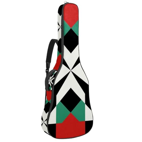 JRHEJTFZ Housse pour guitare acoustique de 1,9 cm d’épaisseur – Imperméable – Durable et élégant – Motif drapeau du Pakistan abstrait, Multicolore., 42.9×16.9×4.7 in, Motif imprimé tendance - Les Beatles, Paul McCartney, John Lennon, RIngo Starr, George Harrison JRHEJTFZ Housse pour guitare acoustique de 1,9 cm d'épaisseur - Imperméable - Durable et élégant - Motif drapeau du Pakistan abstrait, Multicolore., 42.9x16.9x4.7 in, Motif imprimé tendance