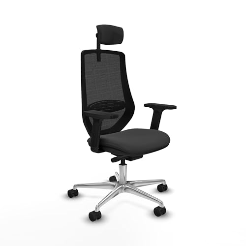 Piqueras y Crespo Silla Escritorio Mardos operativas 24 Horas, Peso máximo 120 Kg, Brazos 2D, Mecanismo Sincro/Traslack, cabecero 2D, Apoyo Lumbar 1D, Respaldo Fijo