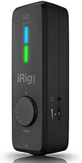 IK Multimedia iRig Pro I/O audio interface for iPhone, iPad, Mac, iOS and PC with USB-C, Lightning and USB cables, 24-bit, 96 kHz recording and guitar, bass and XLR mic inputs