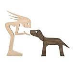 【Elegante Möbeldekoration】Holzfamilienstatuen von Hunden und Katzen können verwendet werden,um Schlafzimmer,Wohnzimmer,Schreibtische oder überall im Haus zu dekorieren,um die Atmosphäre zu dekorieren