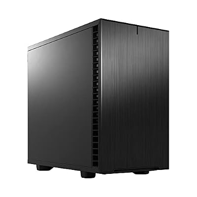 Fractal Design Define 7 Nano Black Solid Mini ITX PC Case with 5 USB Ports, Compatible with Desktops