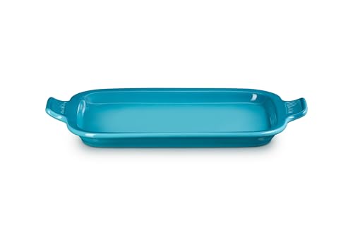 Image of Le Creuset Stoneware Rectangular Dish with Platter Lid, 3 qt., Caribbean