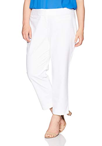 Nine West Women's Plus Size Double Weave Classic Pant