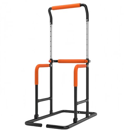 鉄棒 室内鉄棒 子供用 大人用 家庭用 高さ調節可能 滑り止め 安全安定 フィットネス器材 運動器具 室内用 家庭スポーツ用品 (ブラック)