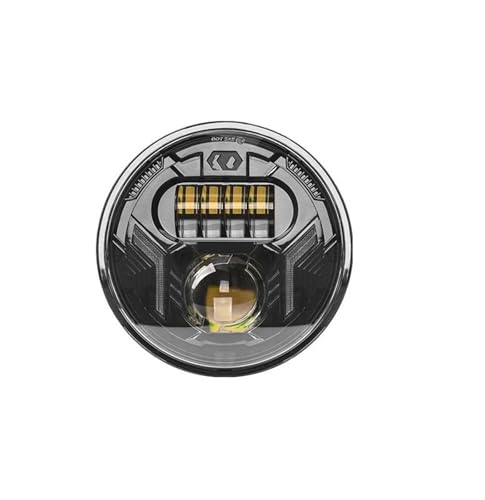 Phare de moto LED 7 pouces avec projecteur avant faisceau haut bas et feux de jour clignotants