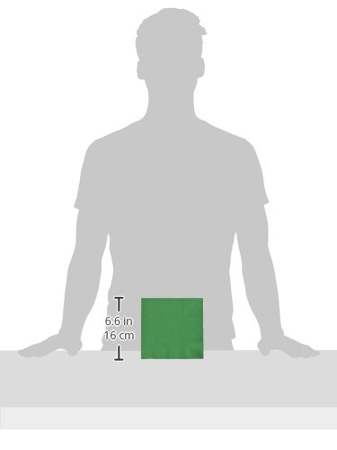 Premium Festive Green 3-Ply Luncheon Napkins - 6.5