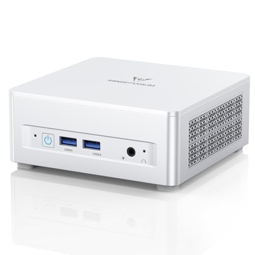 MINIS FORUM DeskMini UM750L Mini PC Slim AMD Ryzen 5 7545U, 32 Go de RAM LPDDR5 + SSD PCIe 4.0 de 1 to,HDMI/DP/USB 4.0, LAN 2,5 GHz, Wi-FI 6E, 5 x USB, Graphique AMD...