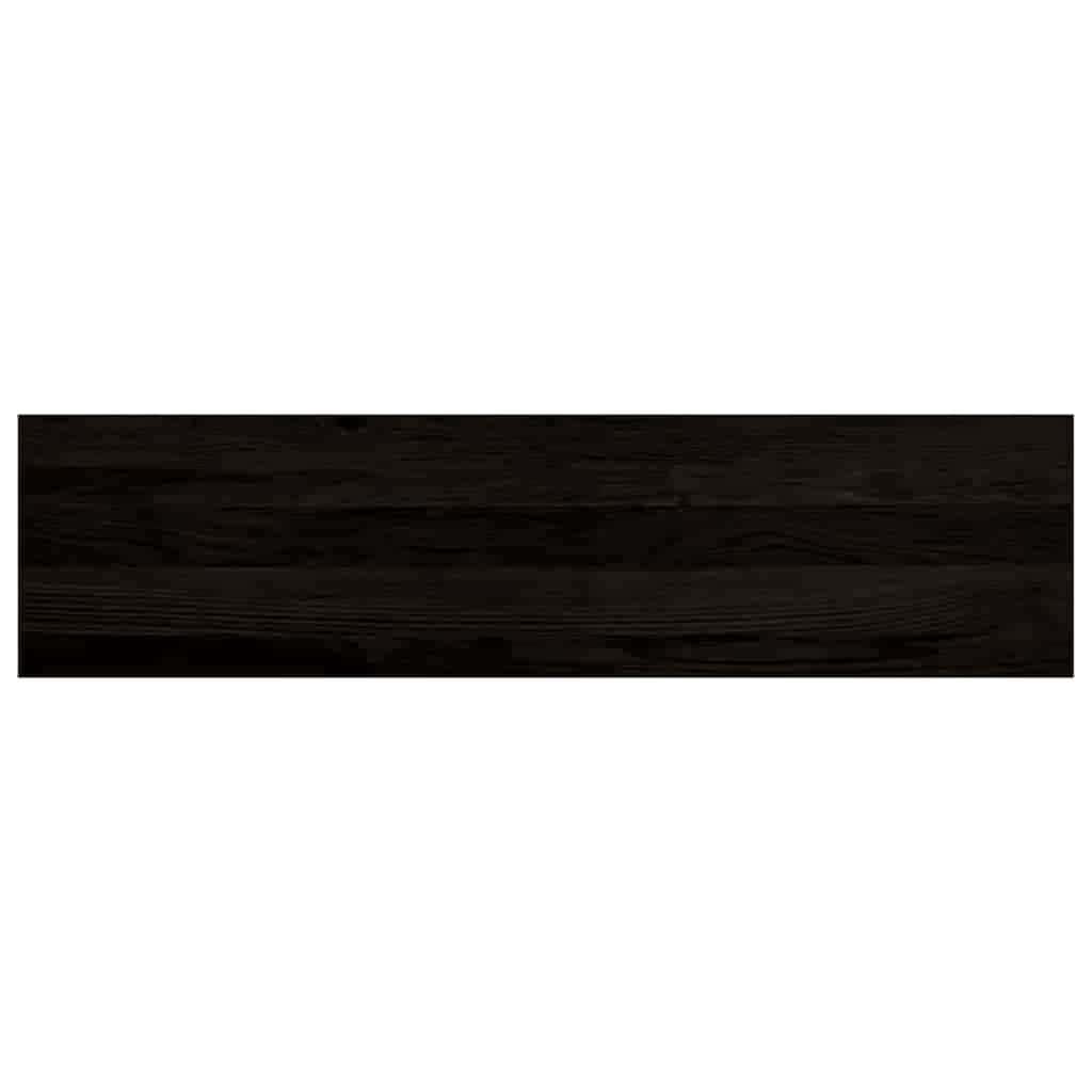 Stopnie schodowe 16 szt. Brązowo-czarny 100x25x2 cm lity dąb