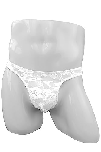 Mens Transparent Lace Thong G-String Underwear,Mesh Thongs Lingerie Breathable Briefs2