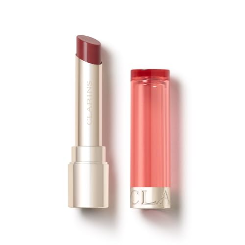 Clarins Lip Oil Balm | Nourishes, Hydrates, and Visibly Plumps | Natural, Sheer Finish and Shine | 99% Skincare Formula and 96% Natural Ingredients | Contains Hydrating Peptide | 0.1 Ounce, 03 Lychee