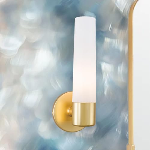 Image of GEORGE KOVACS P5041-248 Saber Wall Sconce, 1-Light, 60 Total Watts, 12.5-in H x 4.75-in W, Honey Gold
