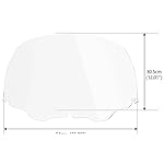HXHREDRRD-Clear-Windshield-Windscreen-Fits-Trike-Glide-AssemblyShips-from-USA