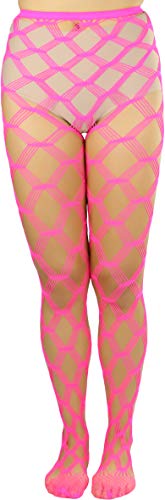 ToBeInStyle Women's Huge Net Diamond Shape Pantyhose Stockings2