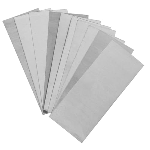 SOLUSTRE 12 Pcs Zinc Anode Sheets Electroplating and Galvanizing Experiments Zinc Copper Strips for Fruit Battery Conductive Sheets Craft Projects