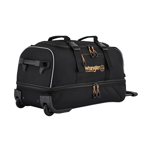 Image of ATG Compass Rolling Travel Duffel Bag, Rich Black, 22-Inch