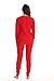 Just Love Women's Thermal Underwear Pajamas Set 95862-RED-M