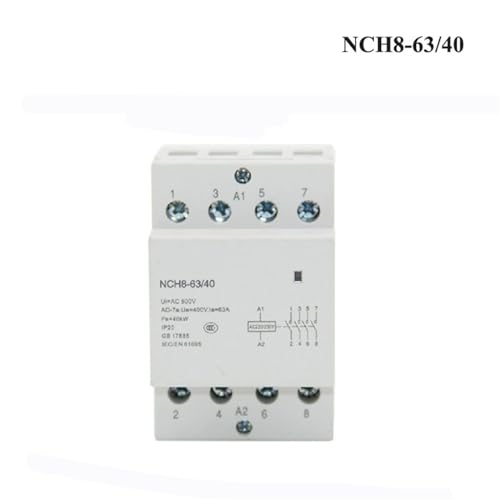 Contacteur modulaire AC NCH8-40A rail DIN inverseur 1NO 1NC monophasé