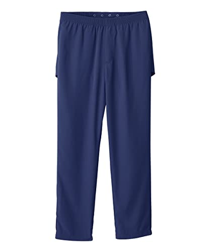 Men’s Self Or Assisted Dressing Adaptive Open-Back Gabardine Pant