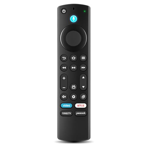 Replacement Remote for Fire Smart TV Compatible with Insignia Toshiba TCL Hisense Fire Smart TV Simple Setup Voice Control 1-Year Warranty - Not for Roku OS