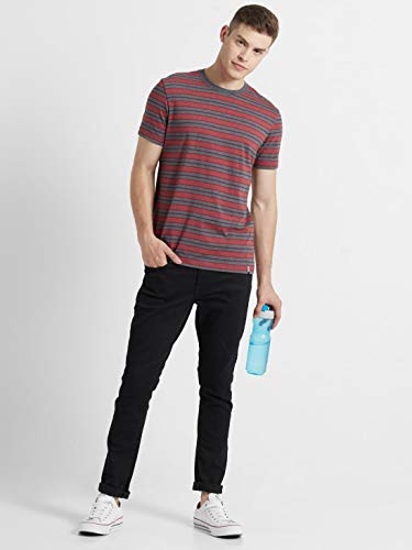 Image of Jockey 2717 Men's Super Combed Cotton Rich Striped Round Neck Half Sleeve Regular Fit T-Shirt