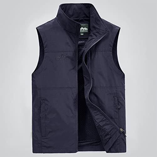 RTRDE Men's Vest Outdoor Casual Zipper Stand Collar Padded Vest Coats Sleeveless Jacket Puffer Vest, M-7XL2